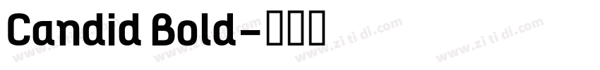 Candid Bold字体转换